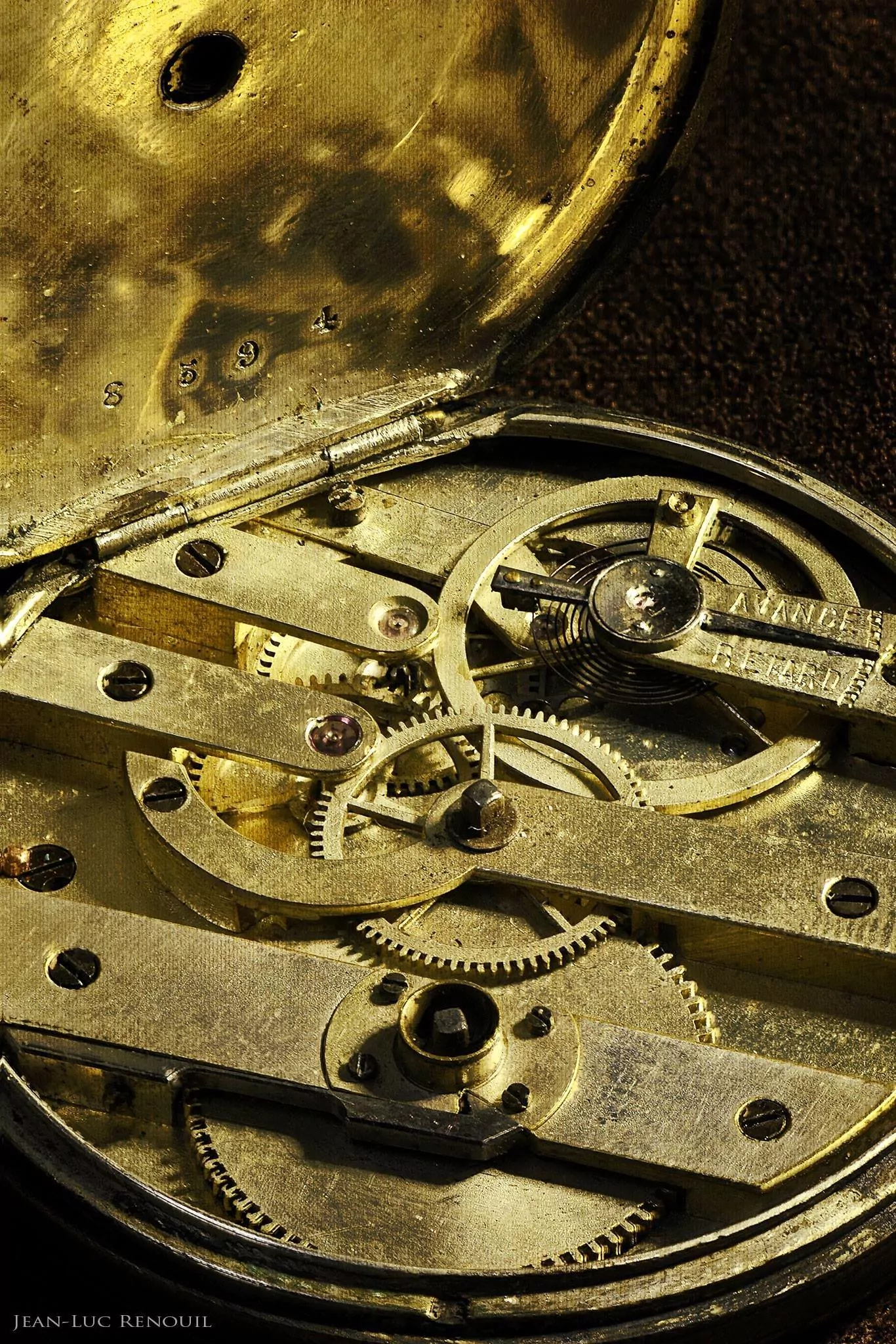 Detail montre a gousset Detail montre a gousset